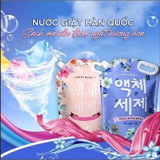 Nước giặt xả hàn quốc blue 2000ml hương thảo mộc, nước hoa hàng chính hãng