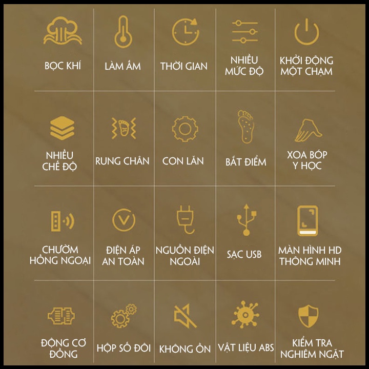 Máy Massage Chân 6D Nhiệt Hồng Ngoại, Masage Bi Lăn Và Túi Khí Xoa Bóp Bàn Chân Giảm Đau Nhức