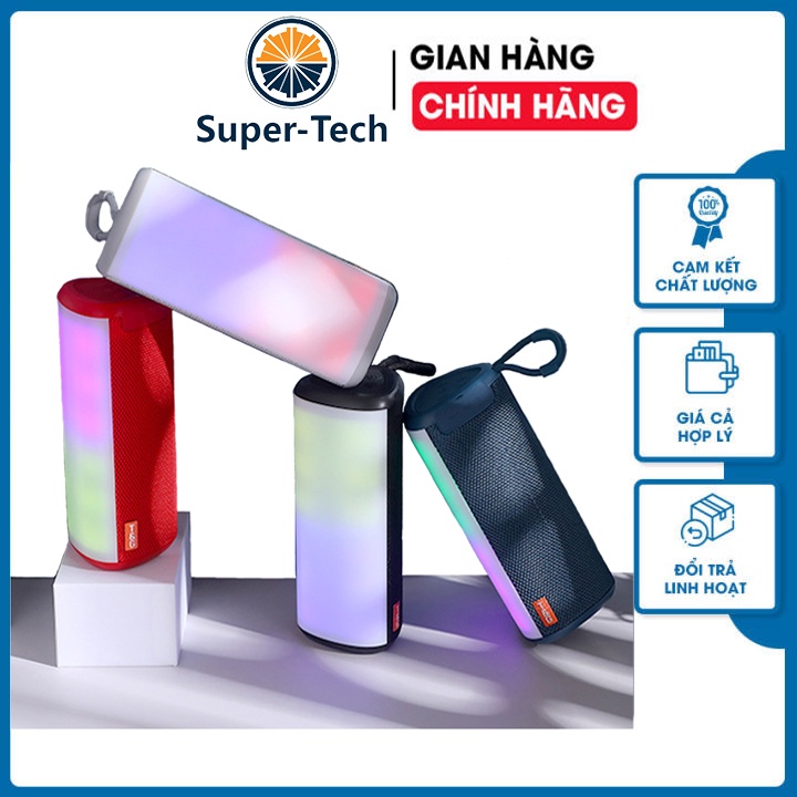 Loa Bluetooth Bass Mạnh TG357 Có Đèn Led, Loa Mini Không Dây Cầm Tay Công Suất Lớn Pin Trâu, Loa Di Động Kết Nối Đa Cổng