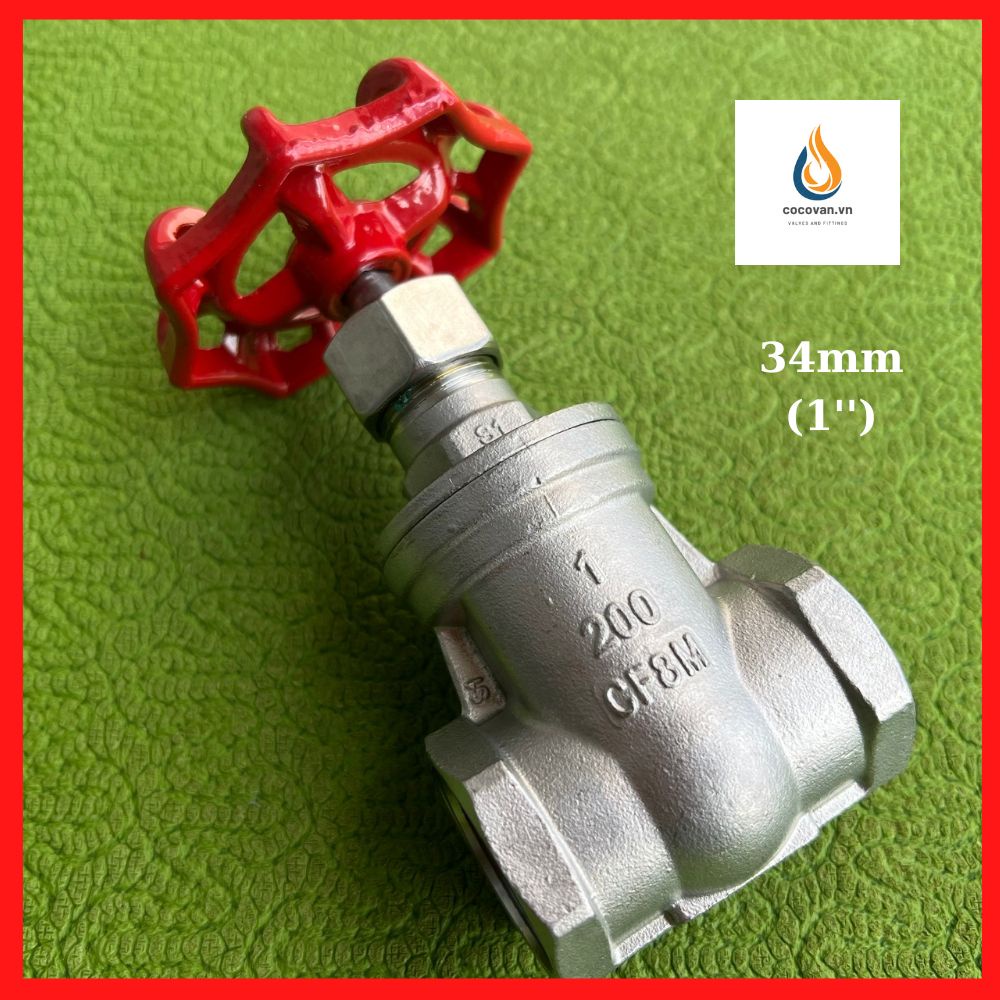 Van cửa ren Inox 304 21mm đến 60mm
