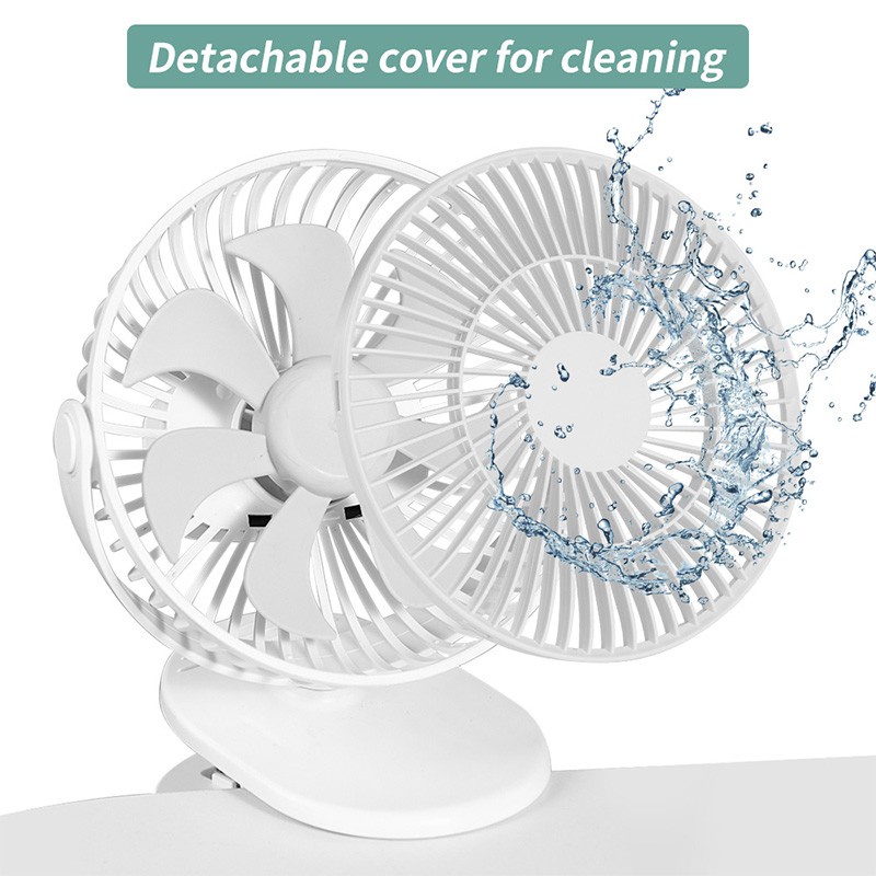 Quạt Mini Kimviento Cổng Usb 720° Quạt Kẹp Để Bàn Văn Phòng / Xe Đẩy Em Bé Tùy Chỉnh Tiện Dụng