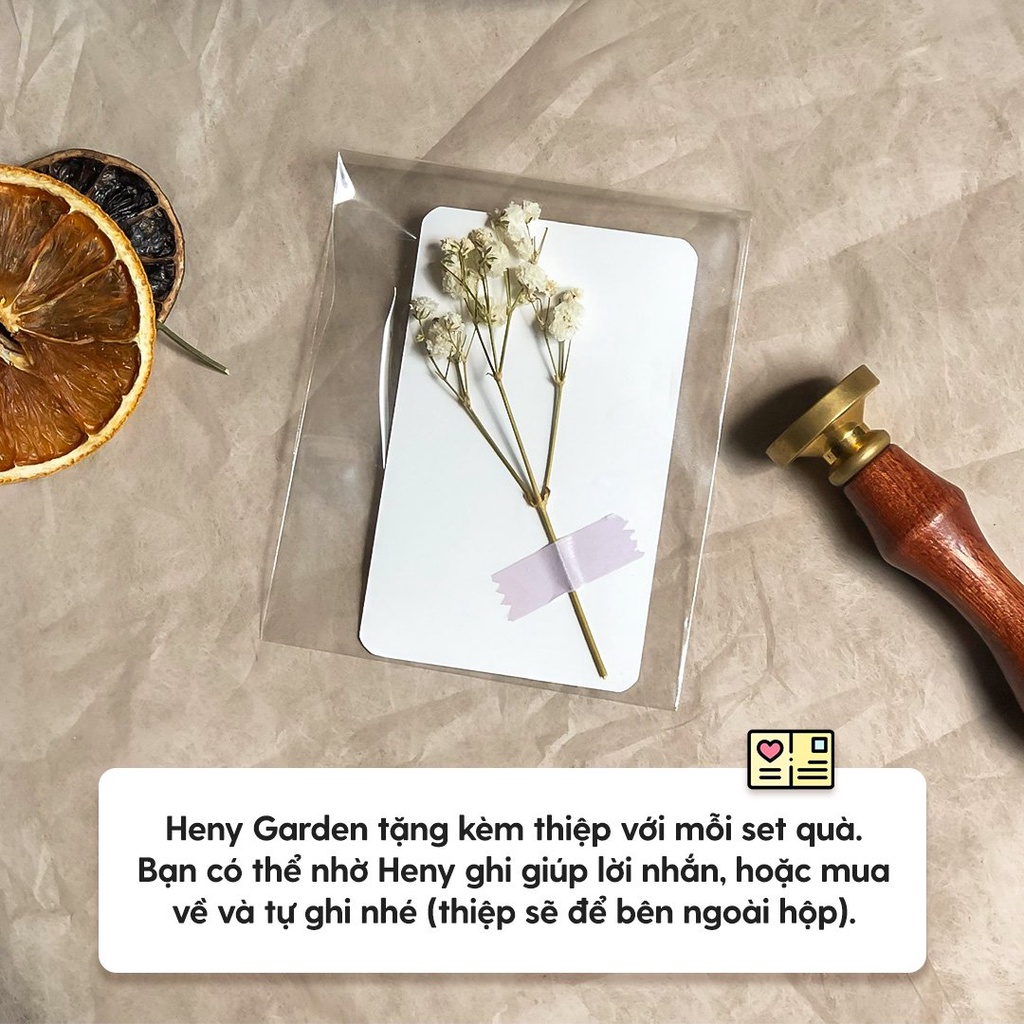 Set Quà Tặng Noel Giáng Sinh Cao Cấp Cho Bạn Gái, Trai Nến Thơm Bling Bling HENY GARDEN