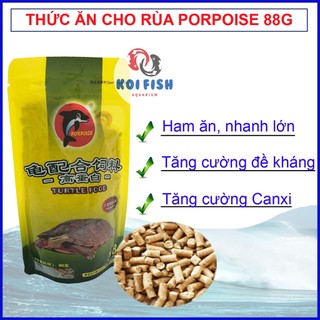 Thức ăn cho rùa Porpoise 88g, cám rùa thơm ngon, giàu đạm giúp rùa nhanh lớn, tăng cường canxi