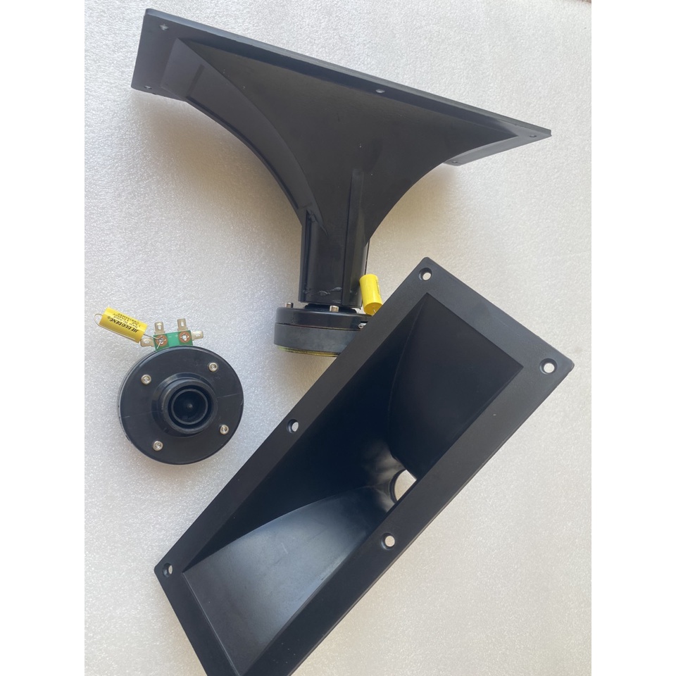 CỦ KÈN THUMPER TỪ 80 TITAN - KÈM TỤ 1.5MF - PHỄU 11X28CM - LOA TREBLE SÂN KHẤU - GIÁ 1 CÁI