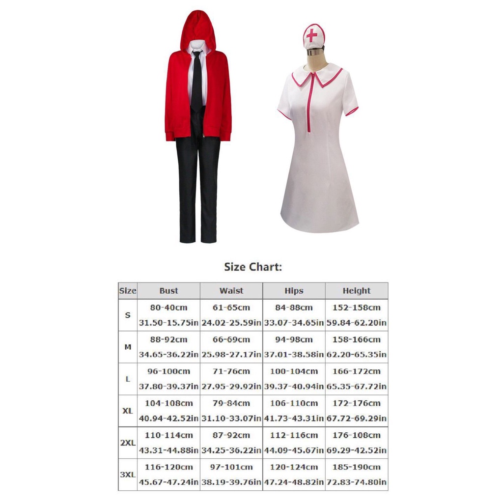 Anime Chainsaw Man Cosplay Makima Cosplay Mitaka Asa Yoshida Cosplay Costume Nurse Uniform Machima Demon Hunter Costume Halloween Carnival