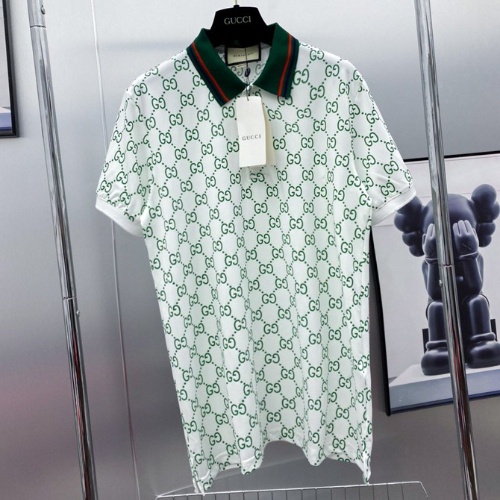 Áo Thun Polo Nam Phối Họa Tiết Gucci Bản Trẻ Trung ,Phong Cách