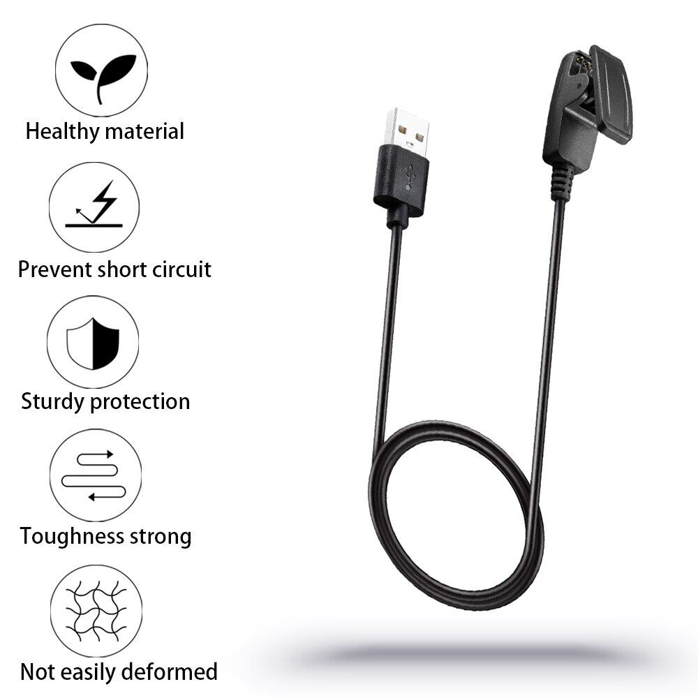 Dây Cáp Sạc Nhanh USB Cho Garmin Lily Forerunner 30 35 35J 230 235 630 645 735XT Vivomove HR Approach S20