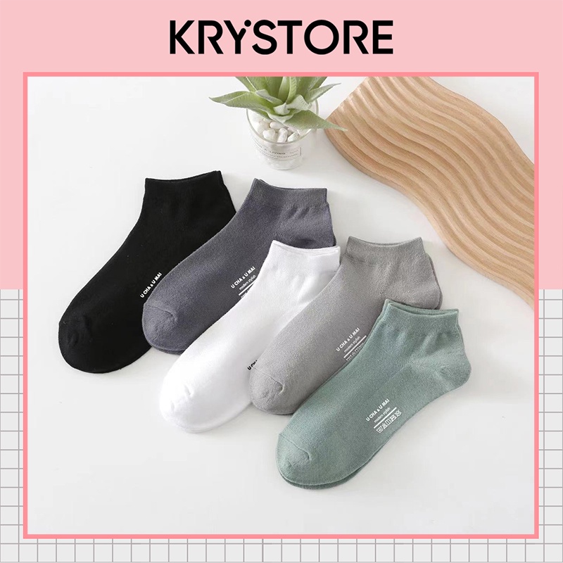 Set 5 đôi tất nam chất đẹp cao cấp co dãn thoáng khí chống hôi chân NC30