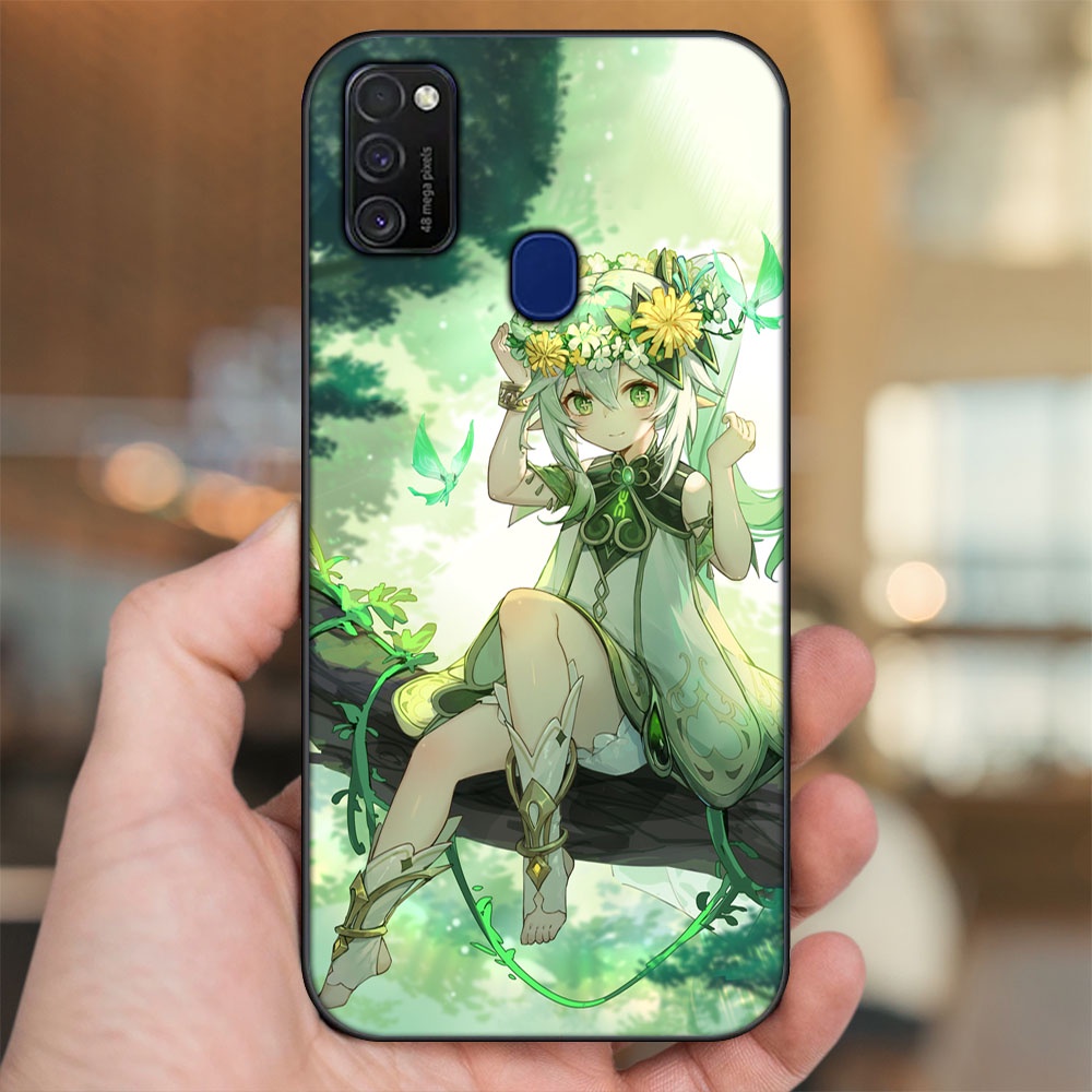 Ốp lưng Samsung M21, M30S viền đen in hình Nahida Genshin Impact