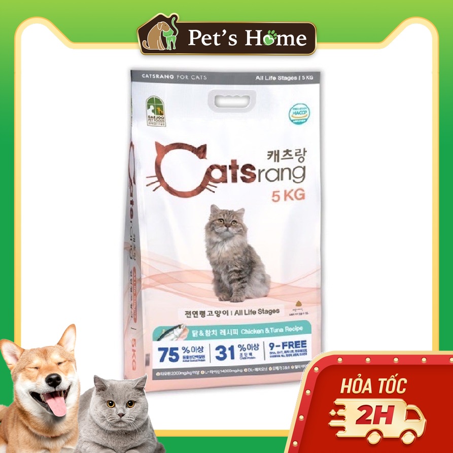 Hạt Catsrang cho mèo mọi lứa tuổi túi 1kg zip trong