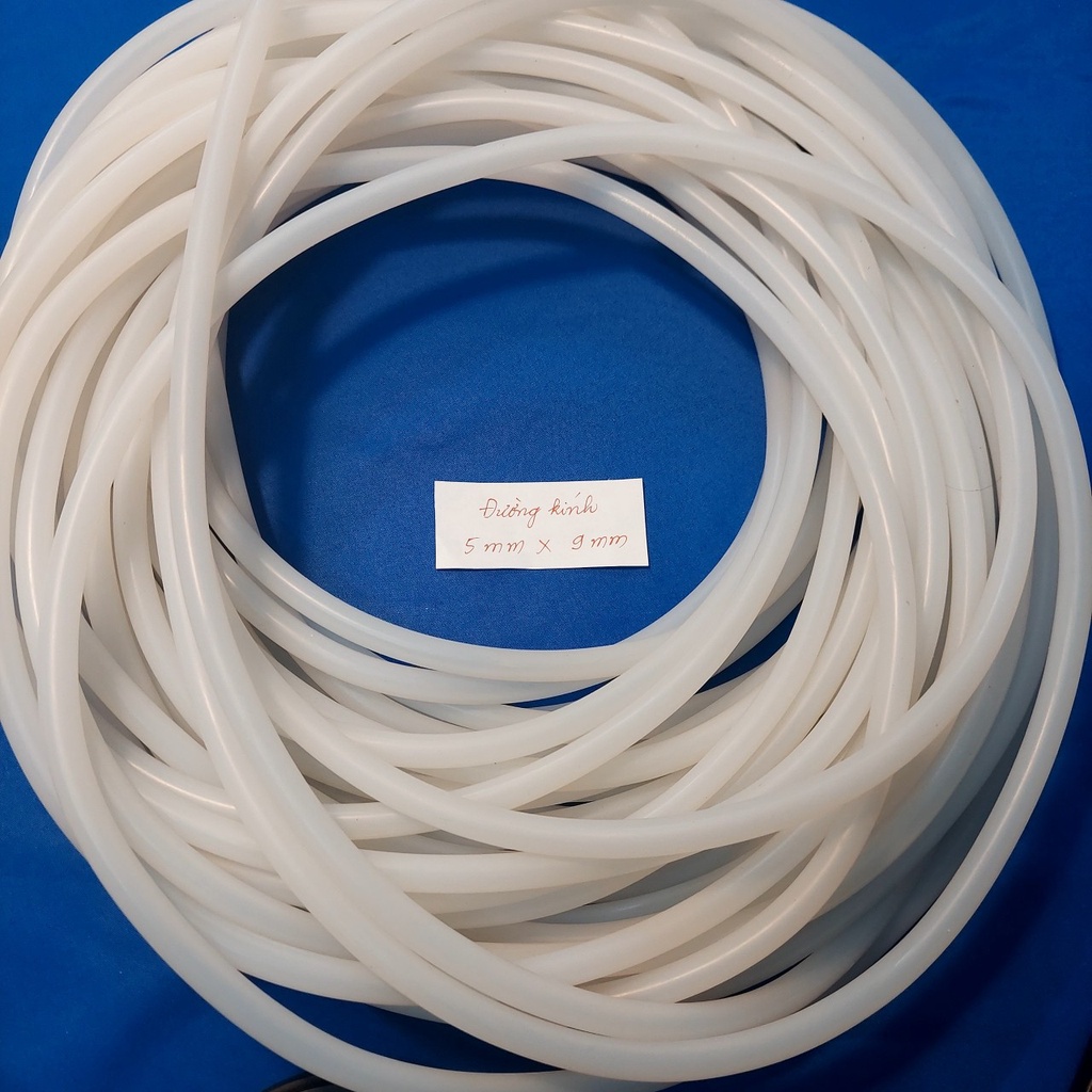 Ống silicon phi 5, kích thước 5x7mm, 5x8mm, 5x9 mm, 5x10 mm (đơn giá/1 mét)