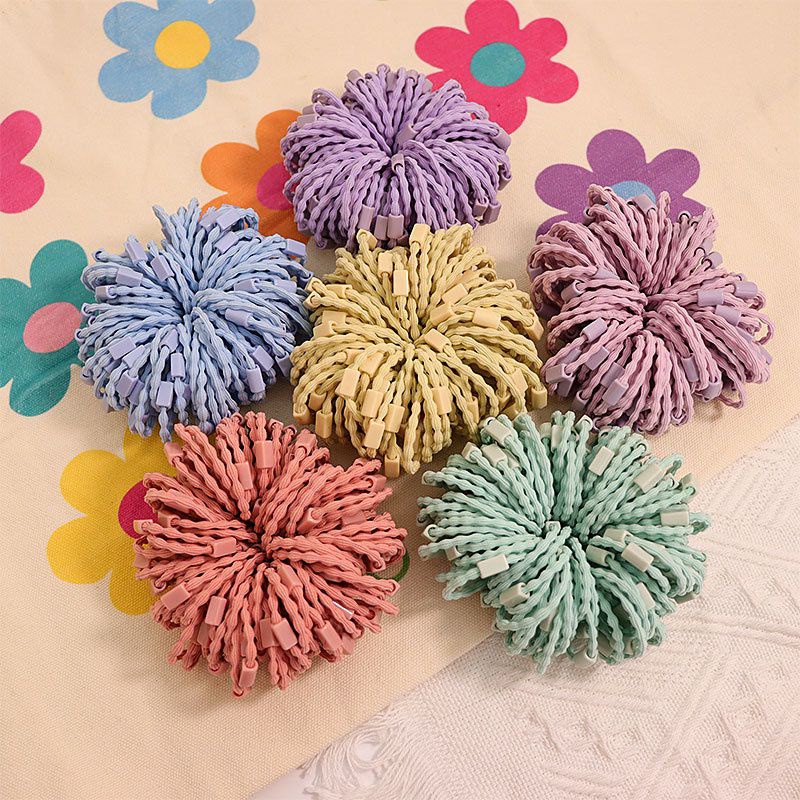 Set 10 Dây Buộc tóc trơn loại 1 có đế gắn charm 3D, sticker đáng yêu độc đáo cho bé,giao màu ngẫu nhiên or note cho shop