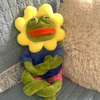 Đồ chơi nhồi bông hình ếch Pepe cho bé