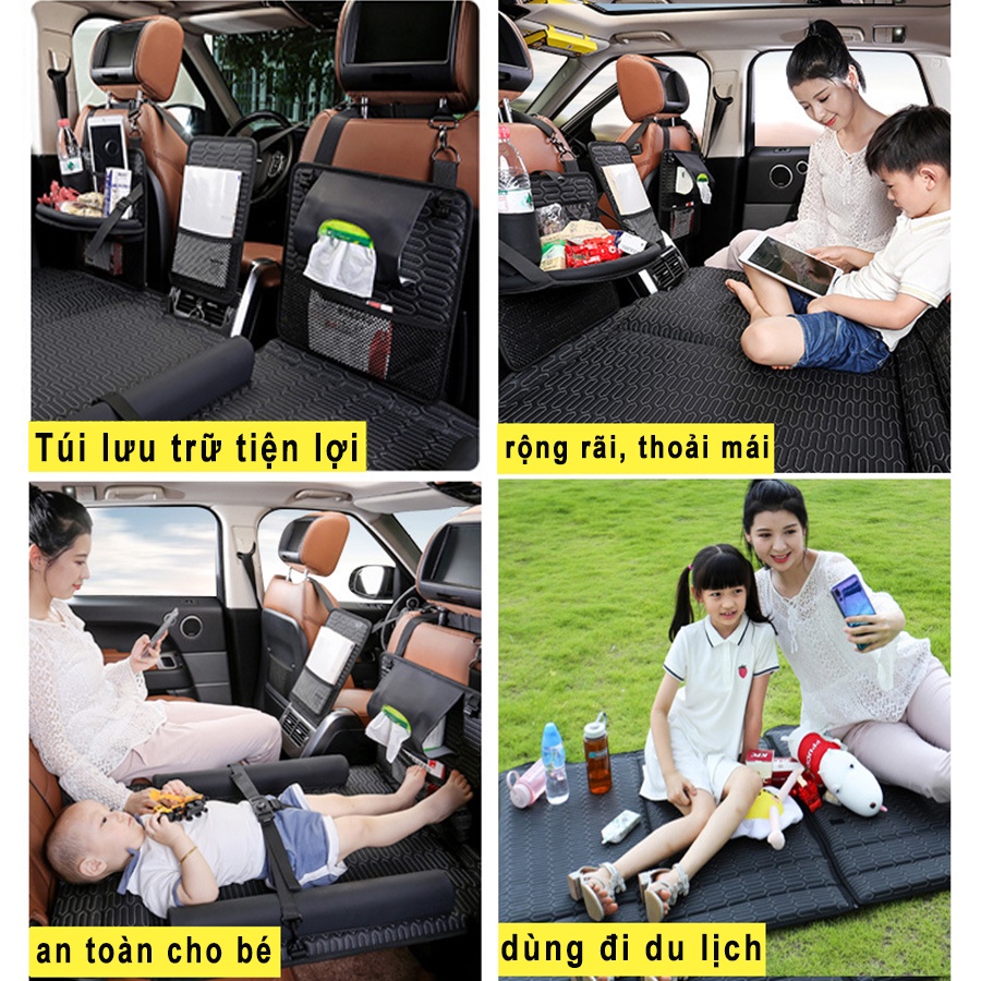 Giường Ngủ Ghế Sau Ô Tô Chất Liệu Da Cao Cấp Cho Gia Đình, Đệm Hơi Ô Tô Có Thể Gấp Gọn Nệm Ngủ Xe Hơi Cho Em Bé