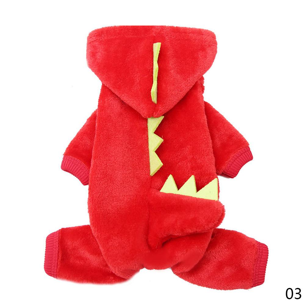 Áo Khoác Hoodie Giữ Ấm Mùa Đông Hình Khủng Long Dễ Thương Thú Vị Cho Thú