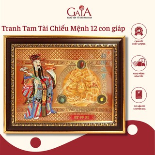 Tranh tam tài chiếu mệnh cho 12 con giáp | Tranh phong thuỷ