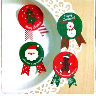 Miếng Dán Năm Mới Nhiều Màu Sắc Quà Tặng Giáng Sinh Miếng Dán Trang Trí Ông Già Noel Dán Kẹo Dán