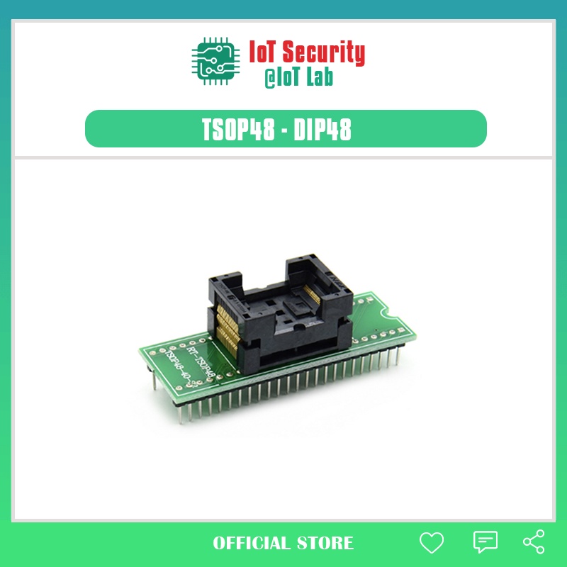 Mạch PCB ra chân TSOP48 sang DIP48 2.54mm sử dụng read/write firmware FLASH TSOP48 datasheet