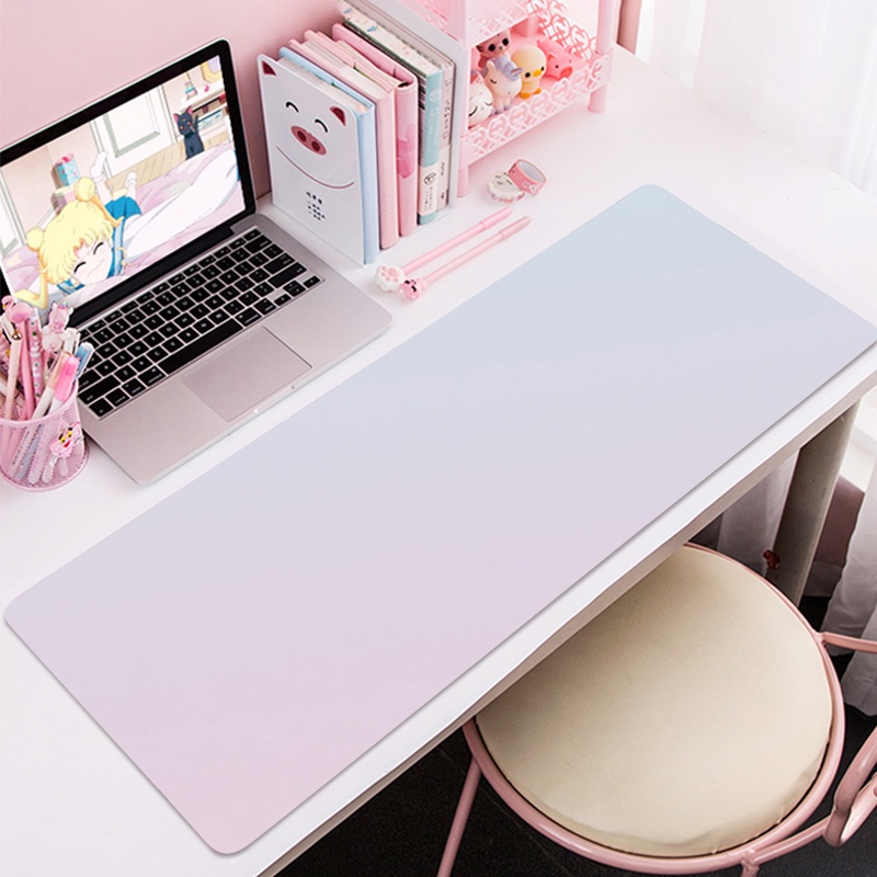Bán Chạy Hàng Sẵn Sàng❀Tấm Lót Chuột / Bàn Phím Laptop Khổ Lớn Bằng Da Màu Trơn Chống Trượt Chống Nước Chống Bẩn Màu Sắc Dành Cho Học Sinh / Ký Túc Xá / Bàn Học Sinh