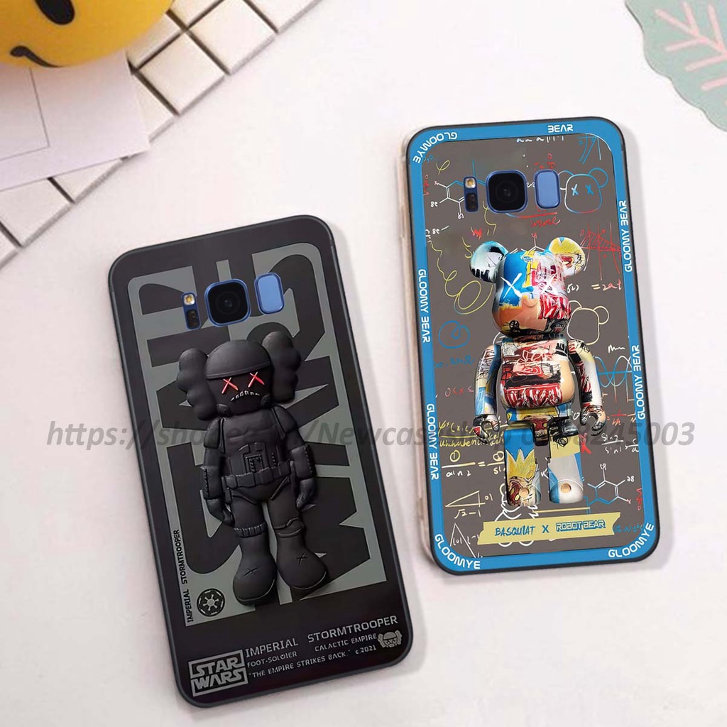 Ốp Samsung S8 / S8 Plus / S8+ in hình 3D Bear Brick,Bear Love,K@ws,Coffee,...