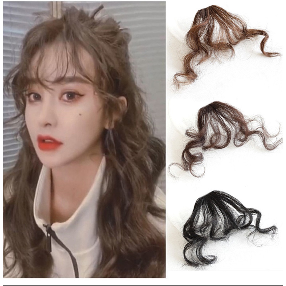 1 Bộ Tóc Mái Giả Xoăn Bồng Bềnh Thời Trang Dành Cho Nữ