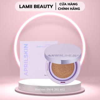 Phấn nước APRIL SKIN ULTRA SLIM CUSHION KÈM LÕI REFILL- LAMII BEAUTY