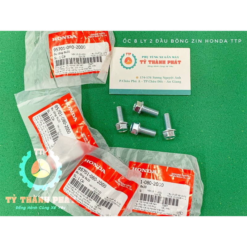 Ốc 8 ly 20 bông đầu khóa 12 zin honda
