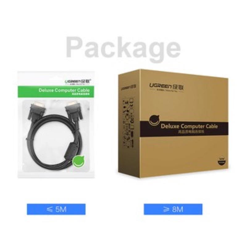 Cáp VGA 2 Đầu Mạ Vàng VG101 UGREEN Chính Hãng