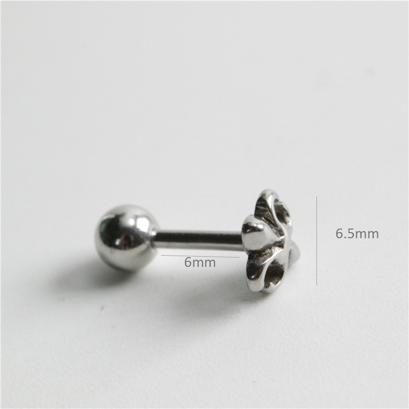 Bông tai Chrome Heart bạc bảo hành 1 đổi 1 đơn vị tính 1 cái.