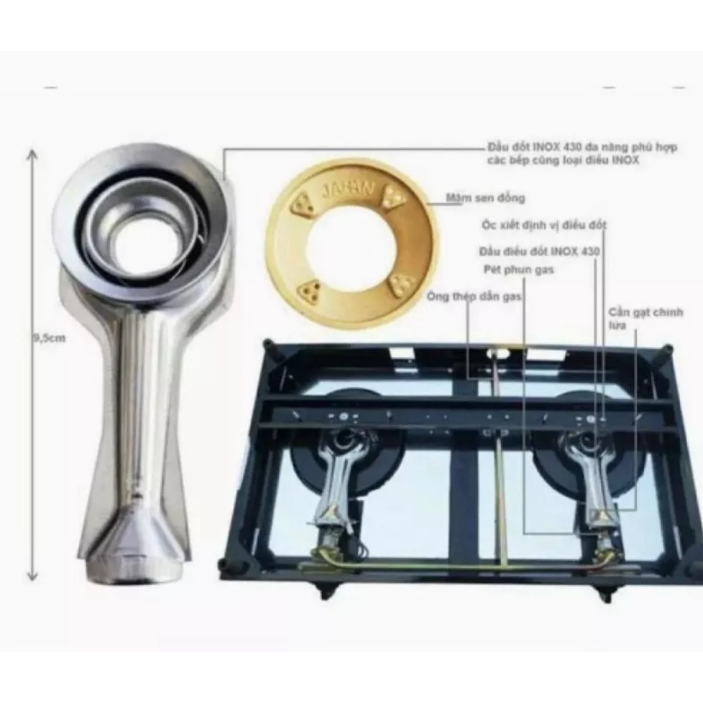 Sen đồng / Mâm đồng chia lửa bếp gas dương thông dụng