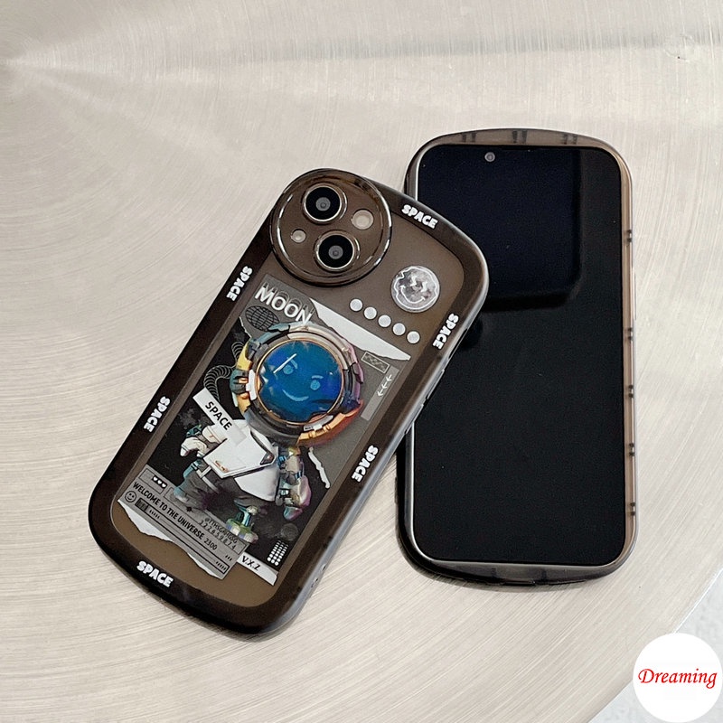 Ốp Lưng Điện Thoại cho Samsung Galaxy A03 A03S A02S A13 A22 M22 M32 A23 A32 A33 A50 A50S A30S A51 A52 A52S A53 A72 A73 A20 A30 A12 4G 5G Vỏ mắt lớn Motif NASA Space Astronaut