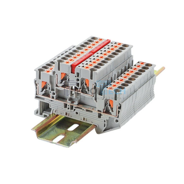 Cầu đấu dây 2 tầng PTTB 2.5 - Lắp chặn D-PTTB2.5