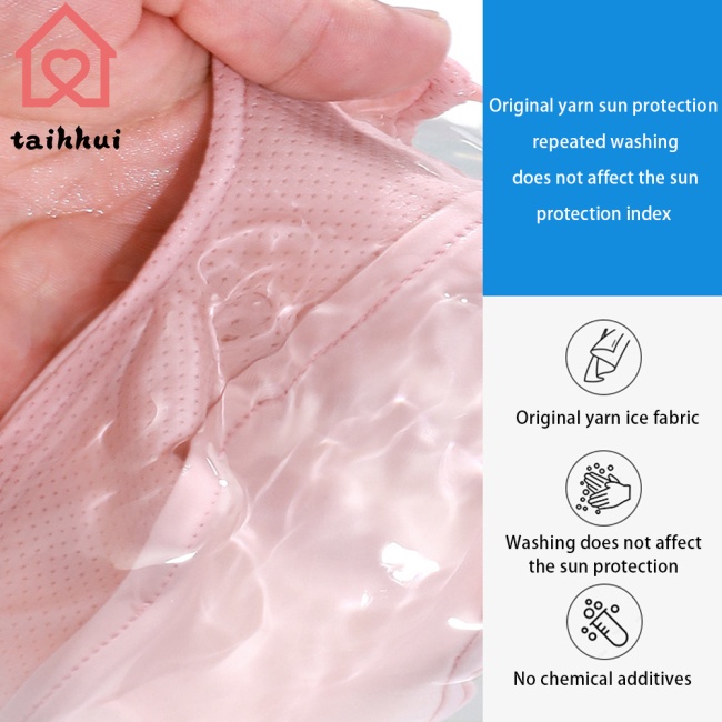 Mũ Chống Nắng Kèm Mặt Nạ Chống Tia Uv Bằng Lụa Mát Thoáng Khí Thời Trang Mùa Hè Cho Nữ