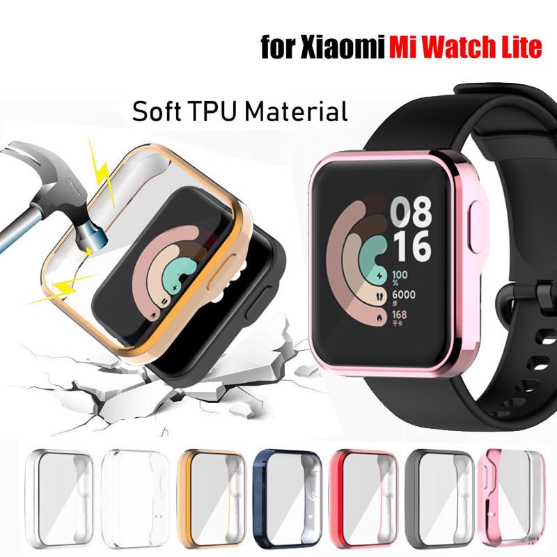 Đồng Hồ Dành Cho Xiaomi Mi Watch Lite Bảo Vệ Màn Hình Vỏ Ốp Lưng Mạ Dành Cho Xiaomi Mi Watch Lite Wa