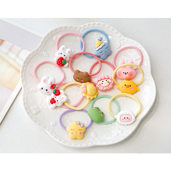 Dây buộc tóc hoạt hình dễ thương phong cách Hàn Quốc dành cho bé DIY -  MyNa Mart