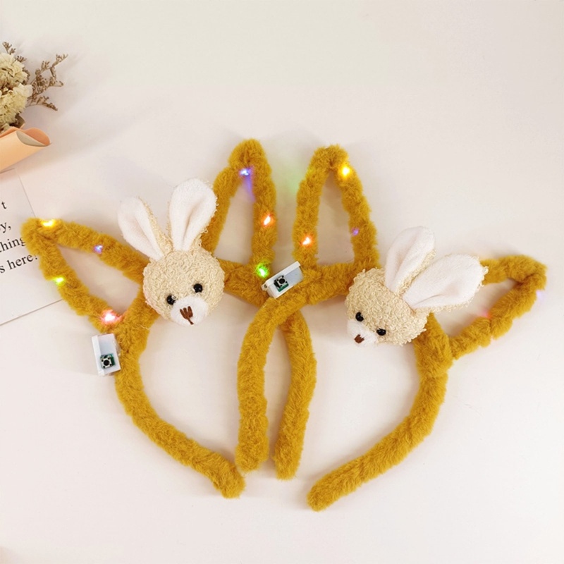 Băng Đô Tai Thỏ Có Đèn LED Phát Sáng Mừng Năm Mới