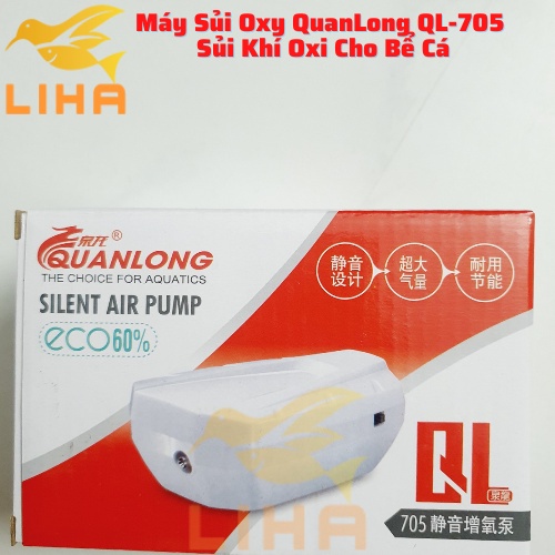 Máy Sủi Oxy QuanLong QL-705 QL706 QL708 - Sủi Khí Oxi Cho Bể Cá