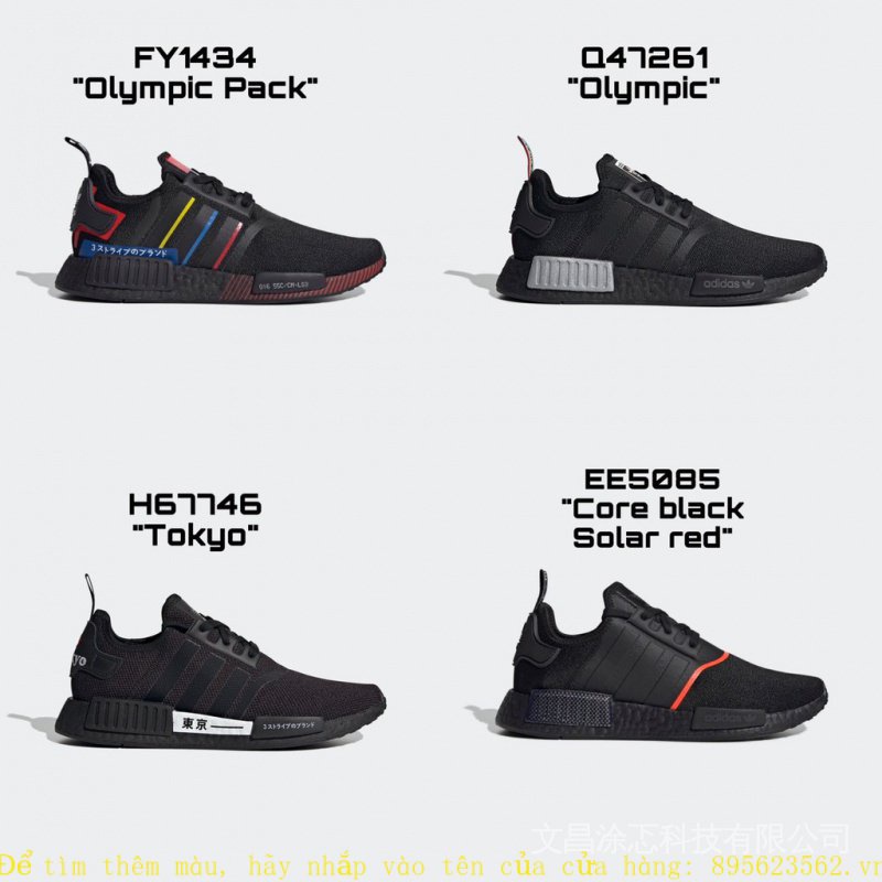 Giày Thể Thao Adidas NMD _ R1 "Olympic" Tokyo "Lõi Đen Chính Hãng 100%