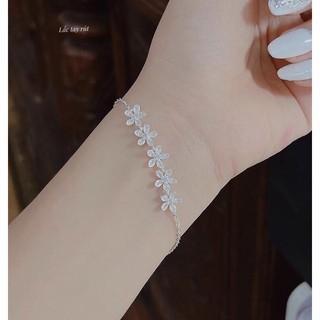Lắc tay hoa rút bạc ta cao cấp