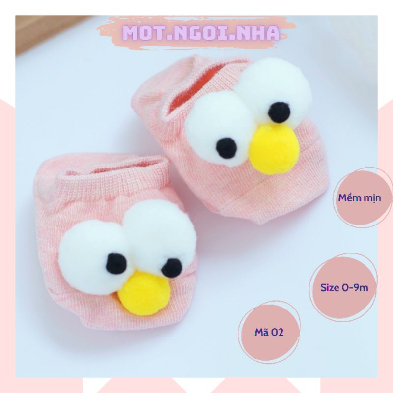 Vớ sơ sinh cho bé- size S( 0-9m)-chống trượt- ảnh thật shop chụp