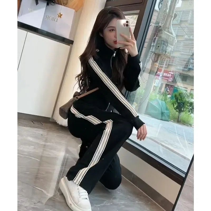 Bộ Đồ Cotton Hai Món Thời Trang Mùa Thu Hàn Quốc 2022 Cho Nữ