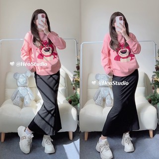 Áo Len Gấu Dâu Lotso Cute Hèo Studio (Ảnh Thật)