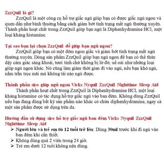 ZzzQUIL WARMING BERRY NIGHTTIME SLEEP AIR (Siro hỗ trợ cho giấc ngủ ngon)