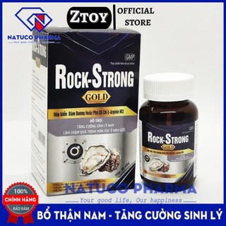 Hàu Biển ROCK-STRONG GOLD - Tăng Cường Sinh Lý Vitamin Giảm Mỏi Gối , Đau Lưng , Tiểu Đêm , Thận Kém - Hộp 30 Viên