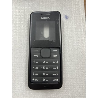 Vỏ Nokia 105 đời cũ 1 sim (không sườn có phím) đuôi sạc tròn