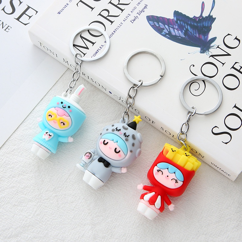 Móc khóa cô bé cosplay hoạt hình cute