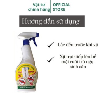 Diệt ruồi sinh học không mùi Lan Tâm Huy 350ml
