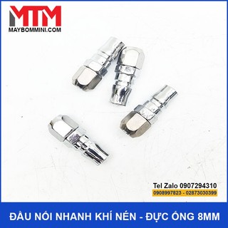 Combo 4 cái Đầu nối nhanh khí nén – đuôi đực ống 8mm PP-20