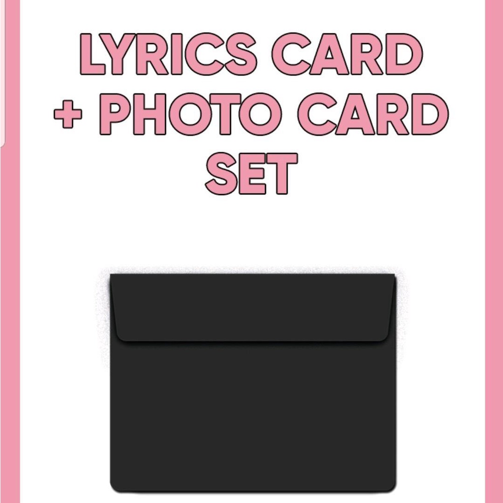 BLACKPINK LYRICS CARD + PHOTOCARD SET