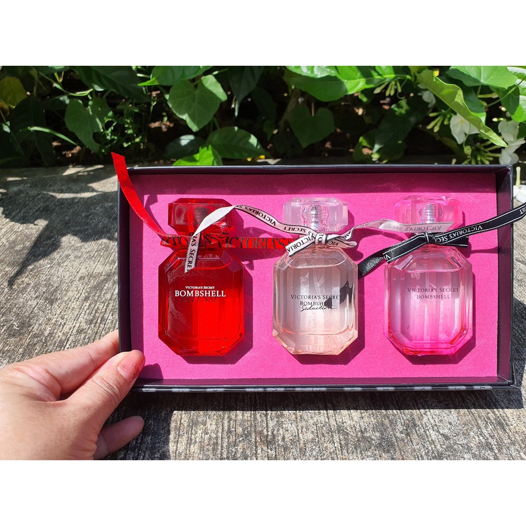Set 3 chai nước hoa nữ Victoria's Secret Bombshell 3x30ml - Set quà tặng người yêu, quà tặng 20/11 8/3 20/10